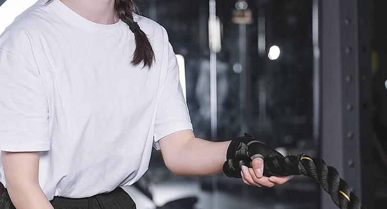 ROCKBORS Gym Anti-Slip Weight Lifting Fitness Gloves Half Finger Fitness Sports Protective Gloves Body Building Male Hand Mitten