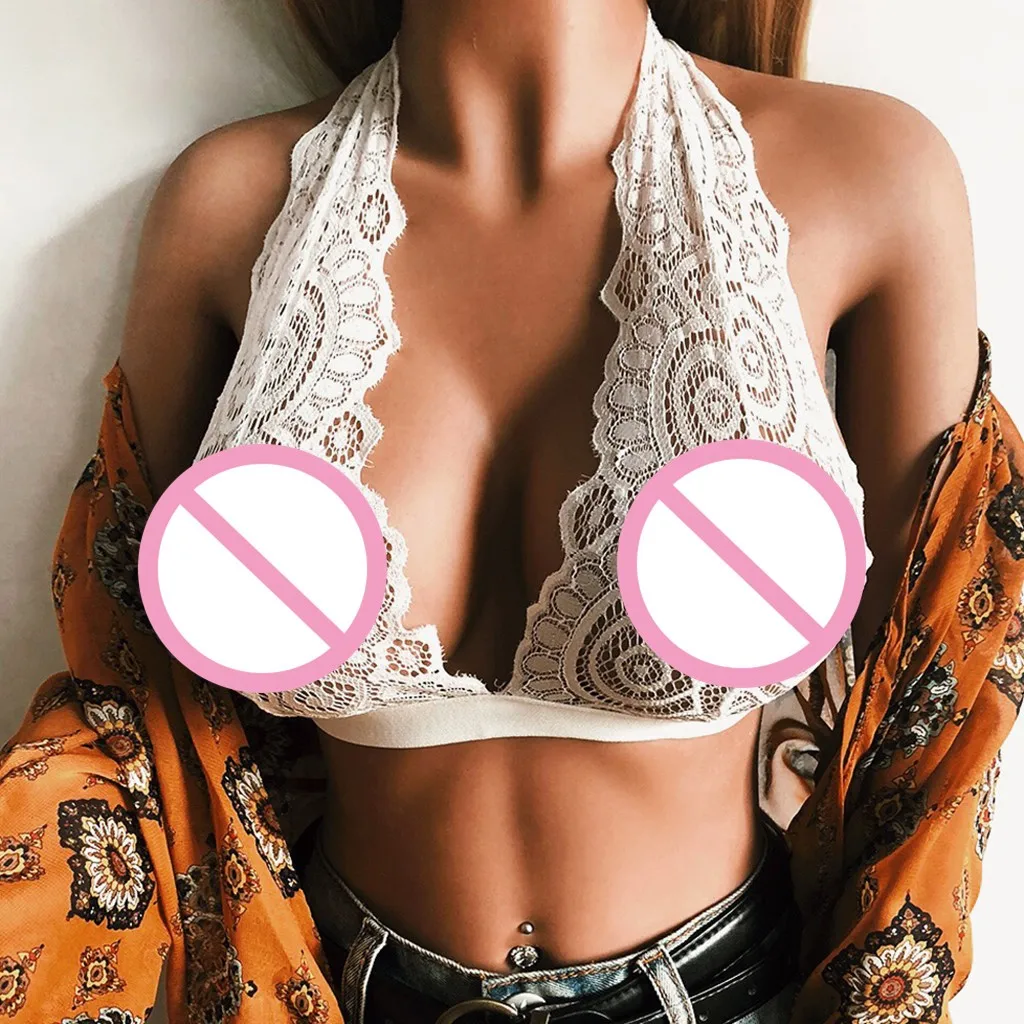 snowshine YL5 Sexy Women Hollow Out Elastic Cage Bra Bandage Strappy Halter Bra Bustier Top free shipping