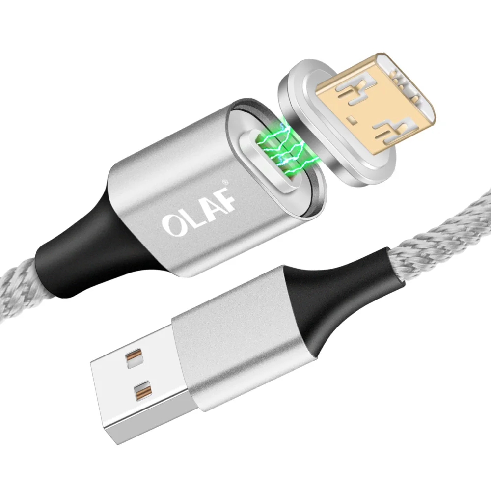 Олаф Магнитный кабель Micro USB кабель магнит Зарядное устройство для передачи данных и зарядки Кабели Micro-USB для Xiaomi Android мобильных телефонов USB провод шнур