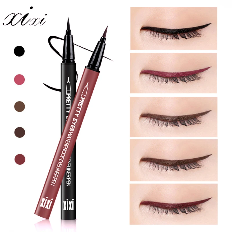 Женская подводка для глаз водостойкие гладкие жидкие подводки черный и