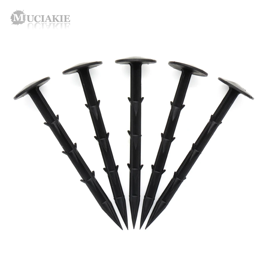 MUCIAKIE 50PCS 16cm Plastic Barb Gourd Stakes Cover Fixed Anchor Peg Garden Greenhouse Shading Net Anti Bird Netting Stake | Дом и сад
