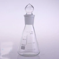 150ml borosilicate glass conical erlenmeyer flask with stopper for chemistry laboratory