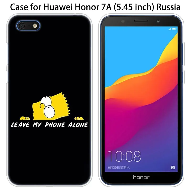 Hot The Simpsons Fashion Soft Silicone Case for Huawei Honor 20 8A 7A Pro 10 9 8 Lite View 20 7S 8S 8X 7X 6X 8C 20i 10i Play TPU