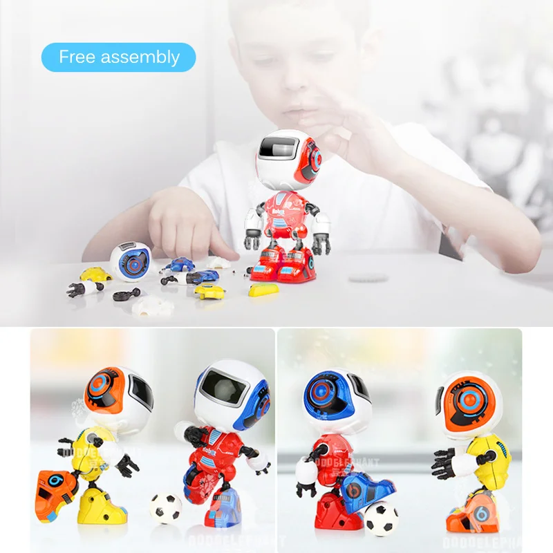 

Hot Selling Dancing Robot Mini Robot Toy With Sound and Light Head Touch Sensing Robot Model Toys for Kids