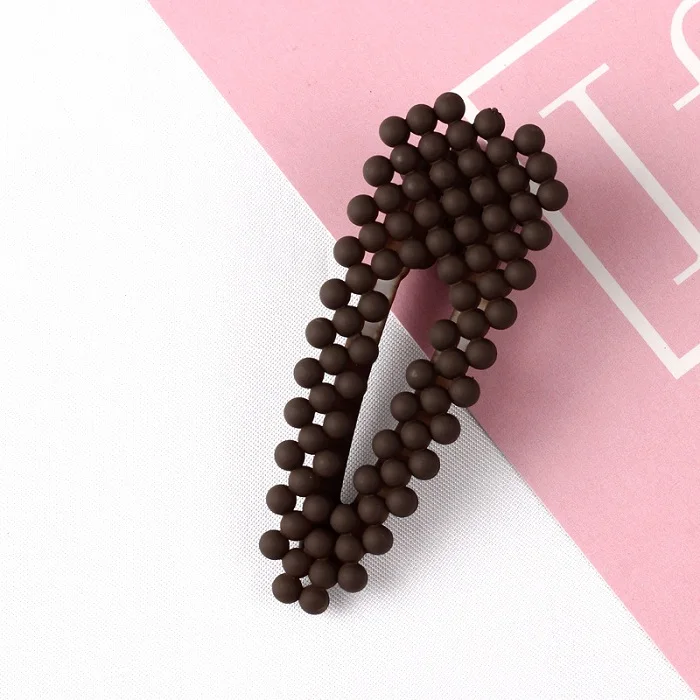 kong water brown Бренд Exknl, корейские модные шпильки, бусины, заколки для волос, свадебные парики женские, BB аксессуары, заколки, ювелирные изделия - Окраска металла: kong water brown