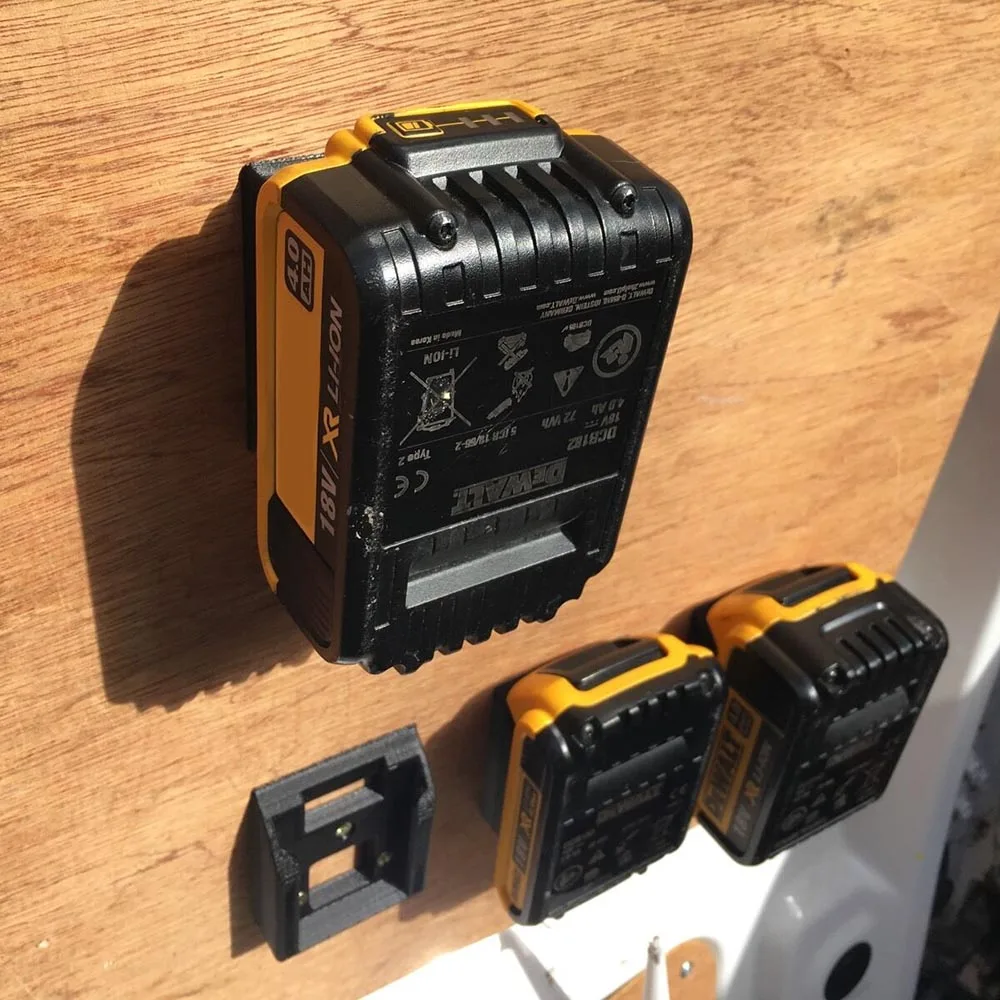 Крепления для аккумуляторов DeWalt XR 18V подвесная полочка 5 шт. подставка держатель Слоты вешалка идеально подходит для полок в мастерских черный