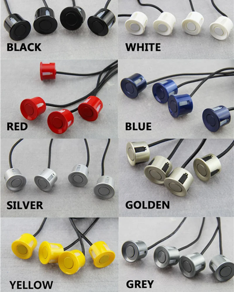 Сенсоры парковочные 22 мм авто парктроники 4 Датчики реверсивный радар для