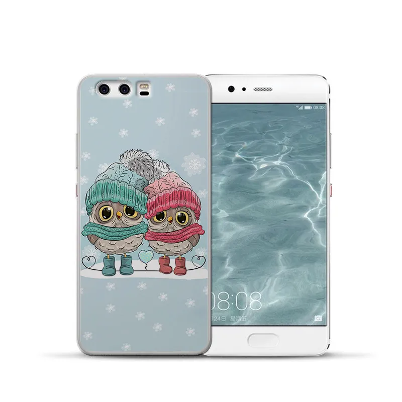 Роскошные кошка мультфильм сова для Huawei Mate 9 10 20 P8 P9 P10 P20 P30 P Smart Lite Plus Pro чехол для телефона чехол Чехол-футляр
