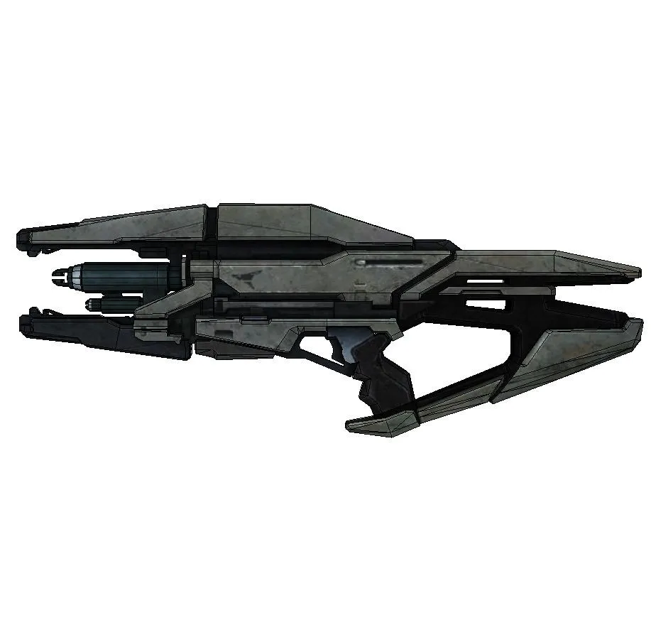 Mass Effect 3 фаестоновая винтовка 1:1 масштаб Бумажная модель 3D ручной работы DIY Детская игрушка для косплея