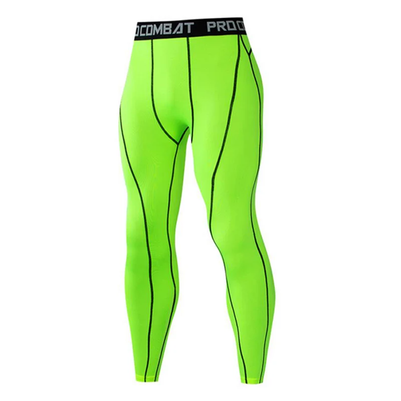 Высококачественные Компрессионные Мужские спортивные костюмы, быстросохнущие комплекты одежды для бега, спортивный костюм для бега, тренировок, тренажерного зала, фитнеса, спортивные костюмы для бега - Цвет: green