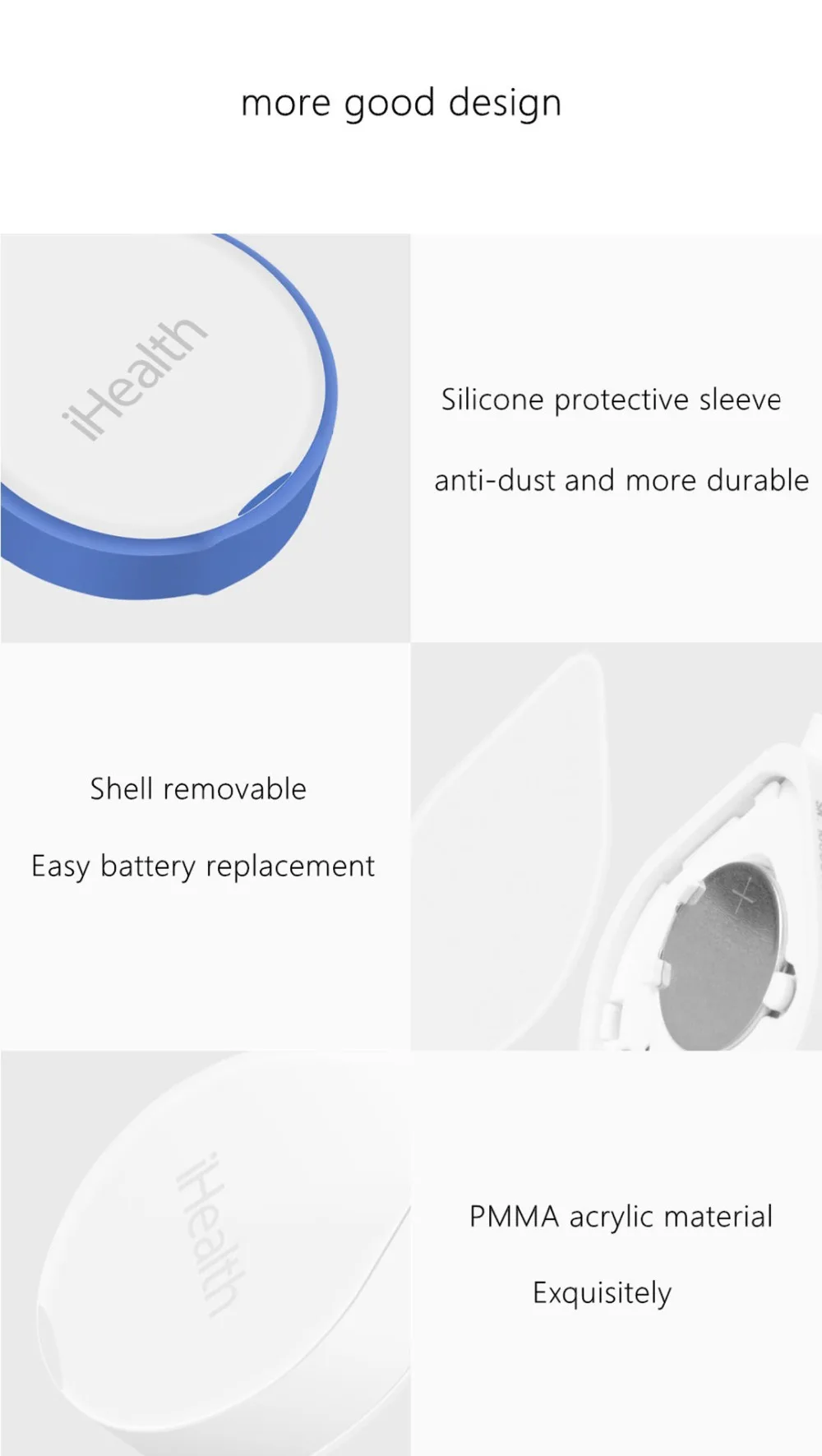Xiaomi iHealth умный измеритель уровня глюкозы в крови BG1 для обнаружения диабетического сахара с тестовыми полосками Lancets иглы для сбора крови