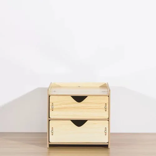 Oak 2 layers NOOLIM ящик Органайзер коробка деревянные ящики для хранения с ящиками разделитель домашний стол органайзер настольные ящики деревянные коробки для хранения - Цвет: Oak 2 layers