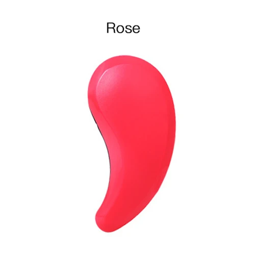 Rose Fashion Anti-static Hair Massage Brush Comb Styling Tools Smooth Hair Combs Hairbrushes Handle for Salon Styling Women Girl Hair - Цвет: Rose