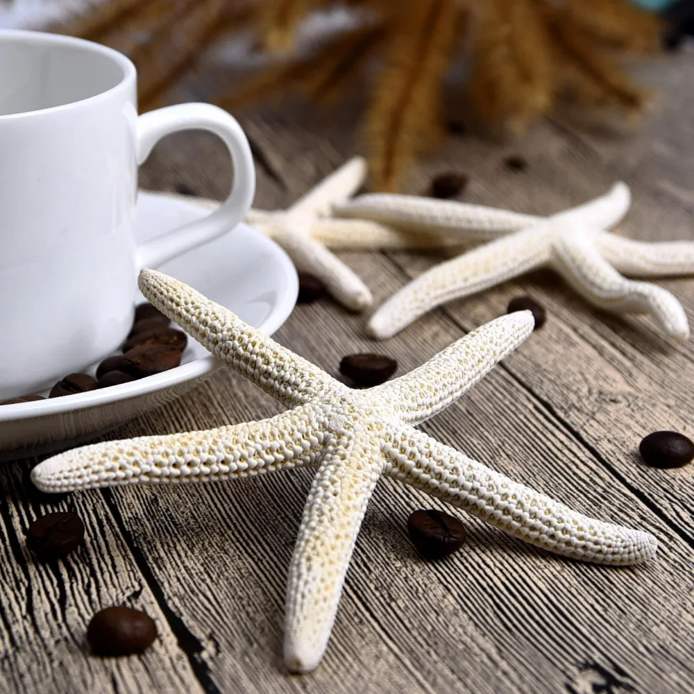 Натуральные морские ракушки Пять Пальцев белые Star Fish натуральной морской DIY