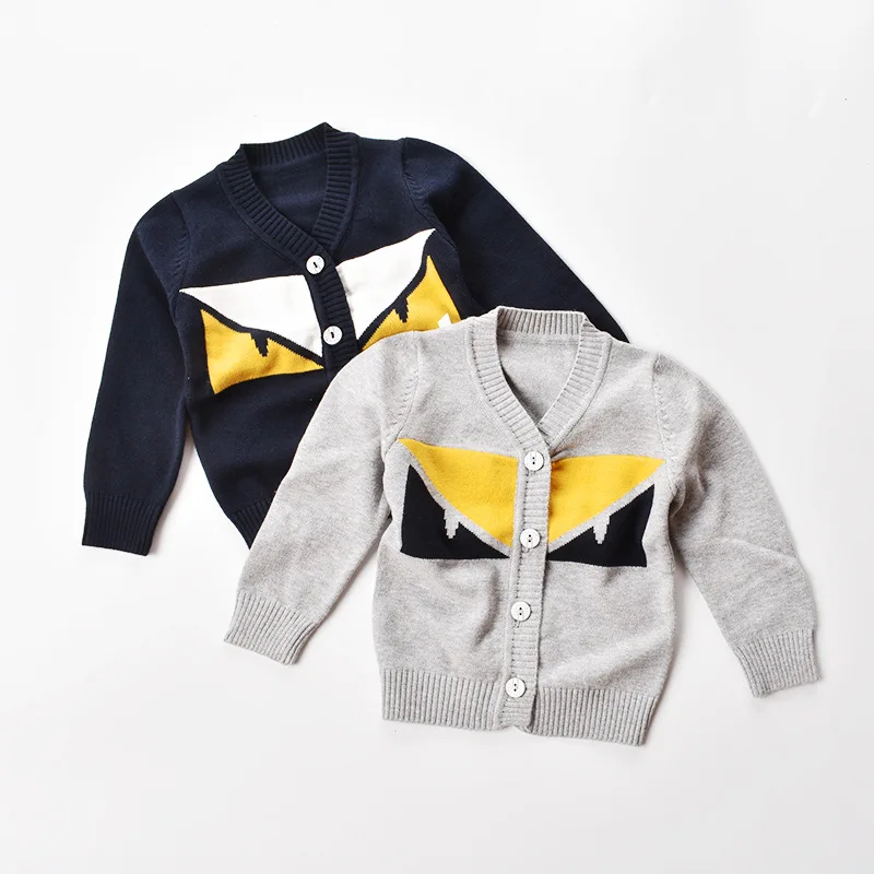 Baby sweater 2019 kids Long Sleeve cardigan for boys Children winter Toddler Knitted jumper Tops | Мать и ребенок