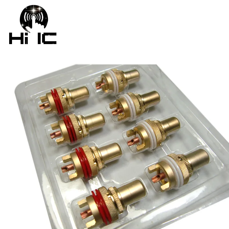 1 пара/2 шт. Amp HiFi шакиновое покрытие RCA гнездо шасси CMC разъем медная вилка аудио