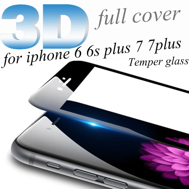 20 шт стекло на iphone 6 7 закаленное 3D изогнутый край Полное покрытие для 6S Plus
