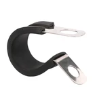 Mayitr 10 шт. кабельный провод хомут для труб P зажимы с резиновой подкладкой из нержавеющей стали трубный кабель Монтажный кронштейн 13 мм