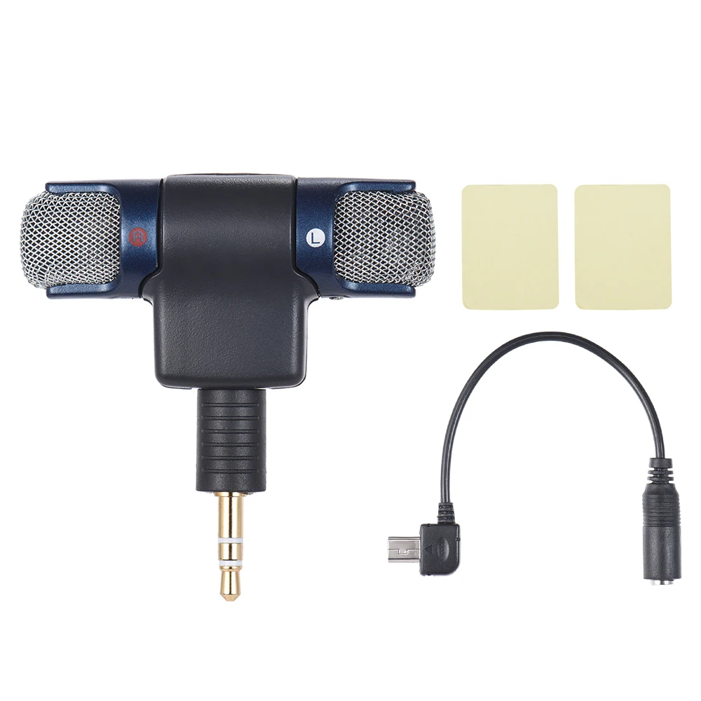 Внешний стерео микрофон с 3,5 мм до мини-usb Кабель-адаптер для GoPro Hero 3 3+ 4 для AEE спортивной экшн-камеры