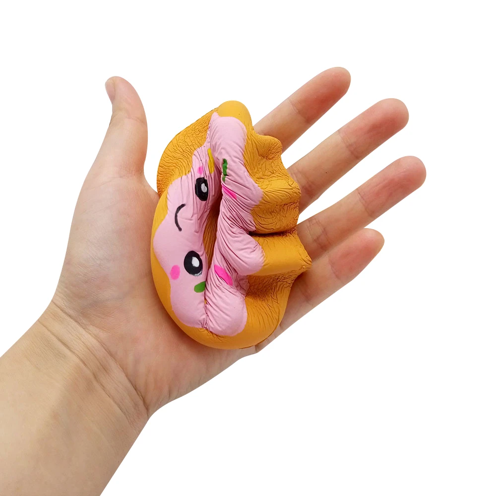 Мягкие пончики антистресс Jumbo Squishe Новинка кляп игрушки снятие стресса сюрприз анти для веселья, против стресса сжимаемые игрушки приколы розыгрыши