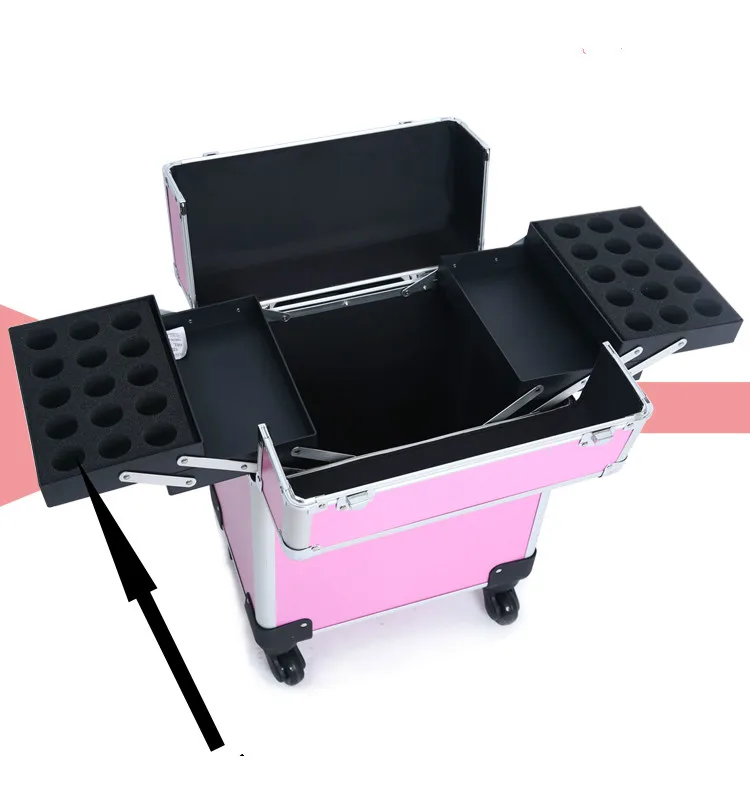 4 колесный чехол на колесиках косметичка для профессионального салона красоты