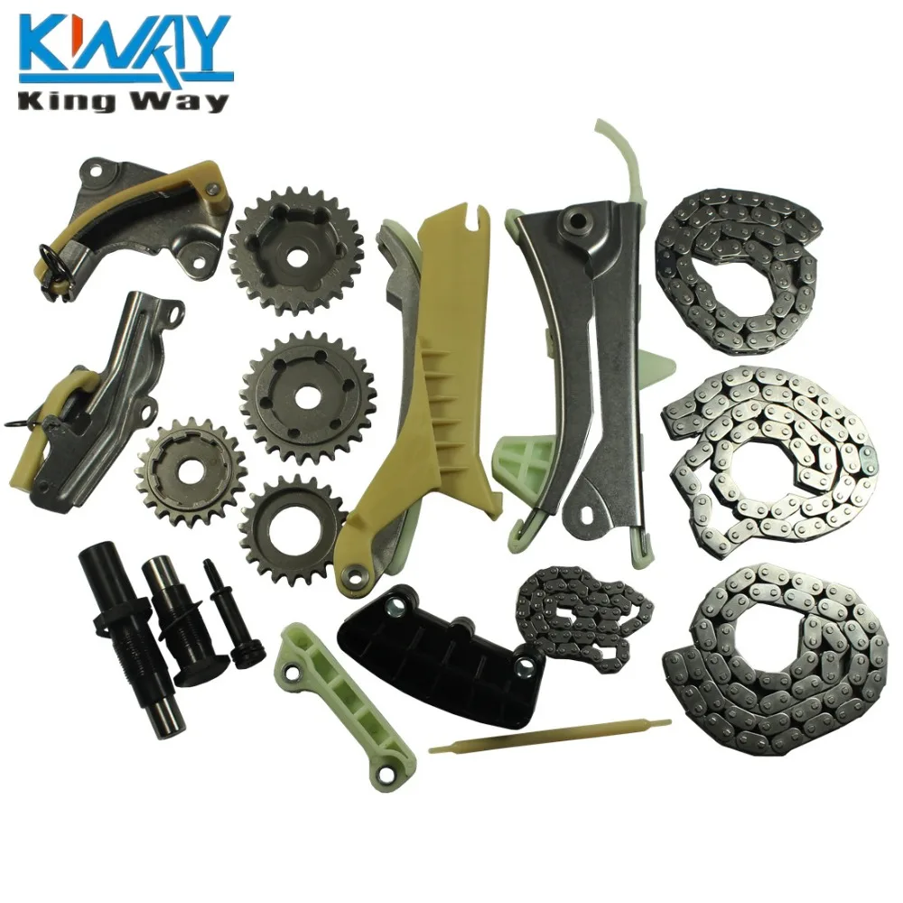 King Way-комплект цепи ГРМ с шестернями для 97-09 Ford Explorer Mazda Mercury 4.0L SOHC V6