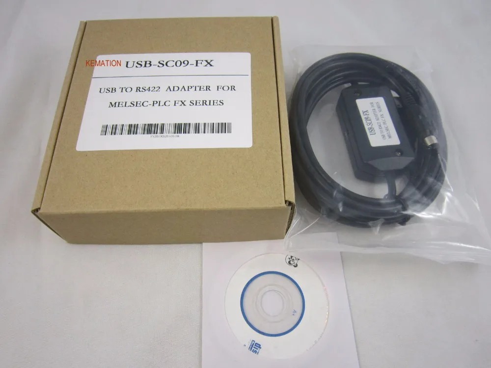 Адаптер интерфейса USB/RS422 кабель программирования для FX series PLC USBSC09FX 2 5 м поддержка