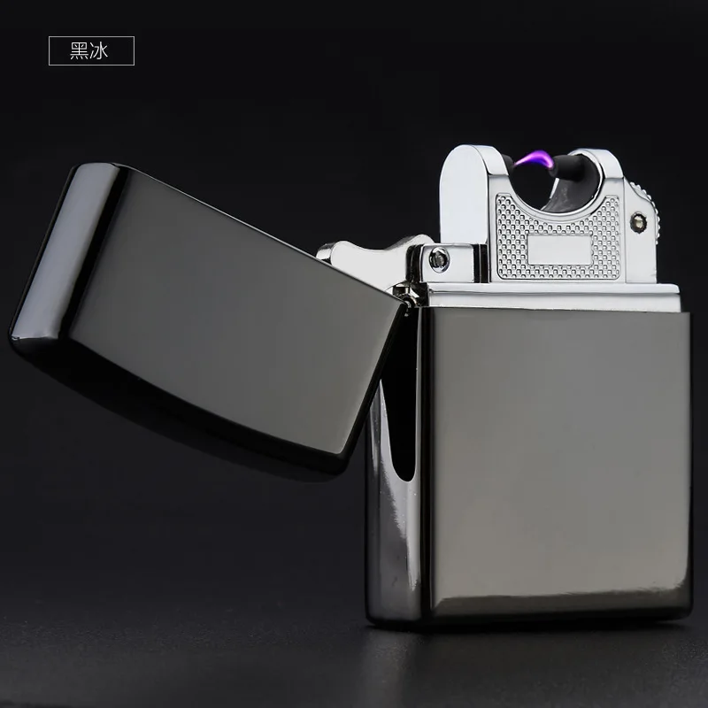 USB Lighters Electronic Cigarette Accessories Lighter Pulsed Arc Lighter Windproof Thunder Metal Plasma Cigar Lighter