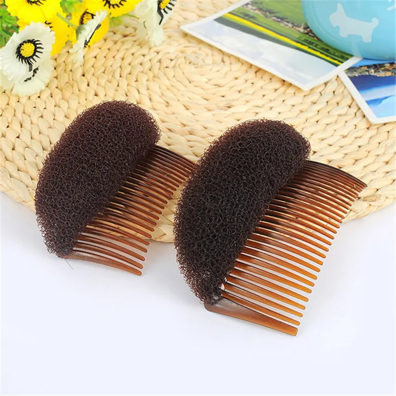 New Fashion Hair Clip Barrettes Hairpins Women Girl Headwear Holder Fluffy Bangs Root Increased Tool Comb Accessories | Красота и