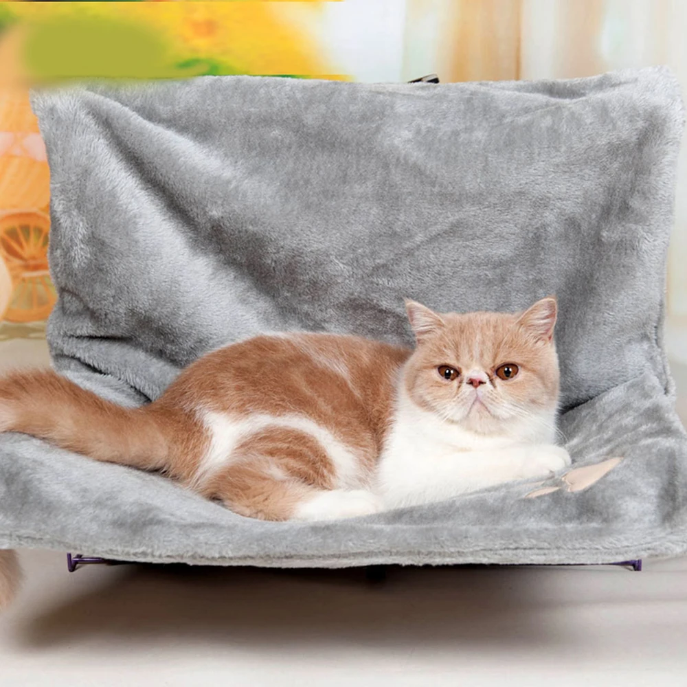 Съемный подоконник кошка кроватью висит гамак котенок радиатора кровать теплый