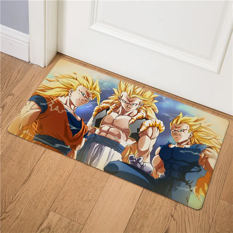 15 Мультфильм Аниме Saiyan принт дверной Коврик входная дверь из ПВХ Коврик Кожаный напольный Коврик нескользящий кухонный ковер легко чистить ковер Коврик - Цвет: 15