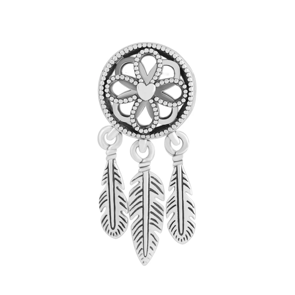 

Beads FOR Jewelry Making DIY Sterling-Silver-Jewelry Spiritual Dream catcher Dangle Charm 925 Berloque Perles Charm