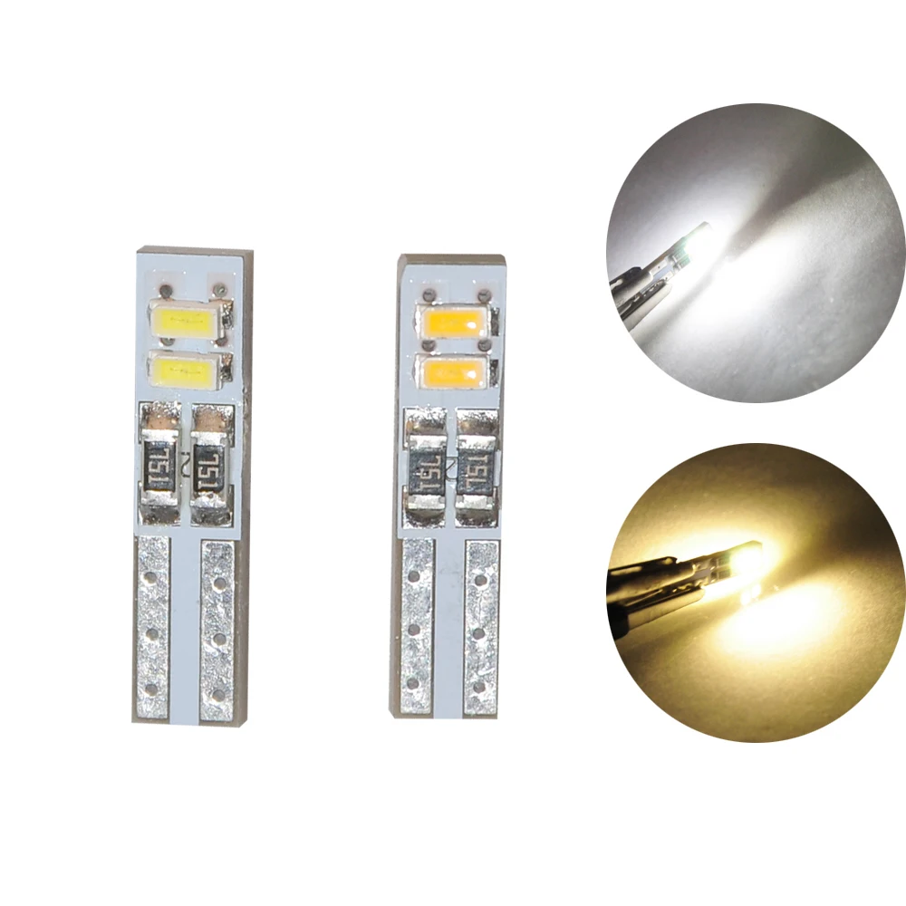 20 шт T5 12V 4 3014 SMD светодиодный белый теплый приборной панели Gauge светильник