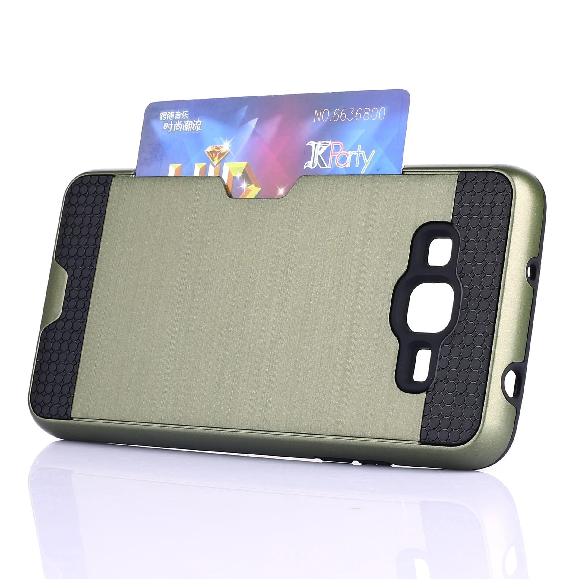 For Samsung Galaxy Note 3/N9000/N9005 4/N9100/N9108 5/N9200 G530 Protector Card Slot PC Bag Silicone Frame Case Cover |