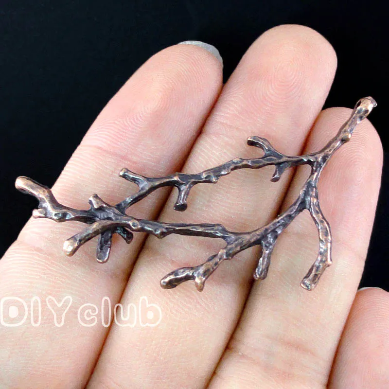 25pcs филиал шармы античное серебро/бронза/медное дерево ветка соединители с