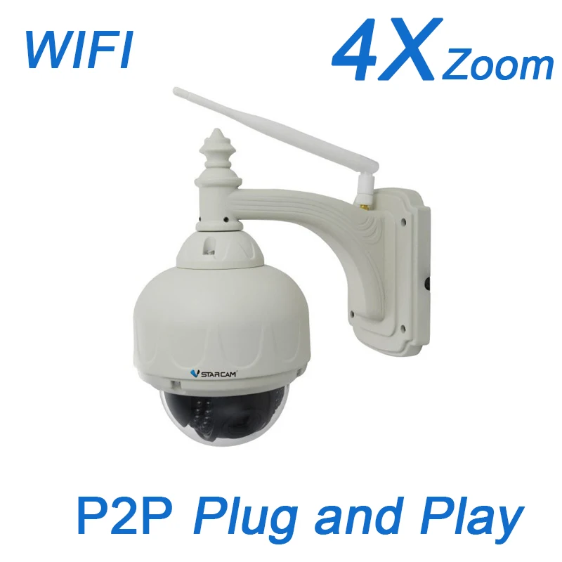 VStarcam C7833wip X4 наружная PTZ 4X Zoom моторизированная линза P2P Беспроводная/WiFi 720P onvif IP