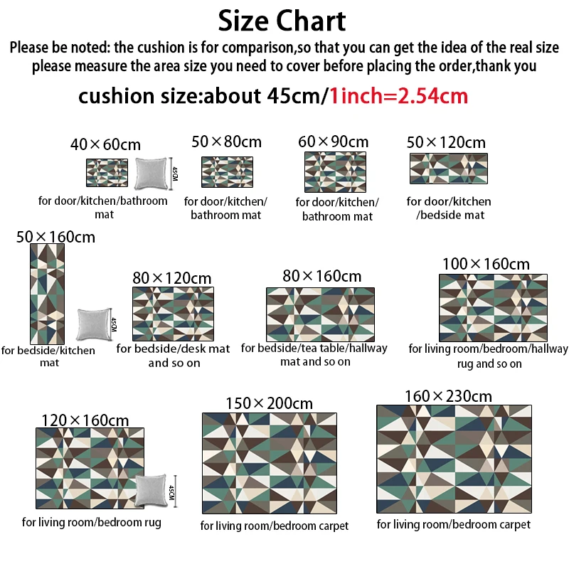Модный коврик для двери/кухни гостиной спальни прикроватной зоны ковер