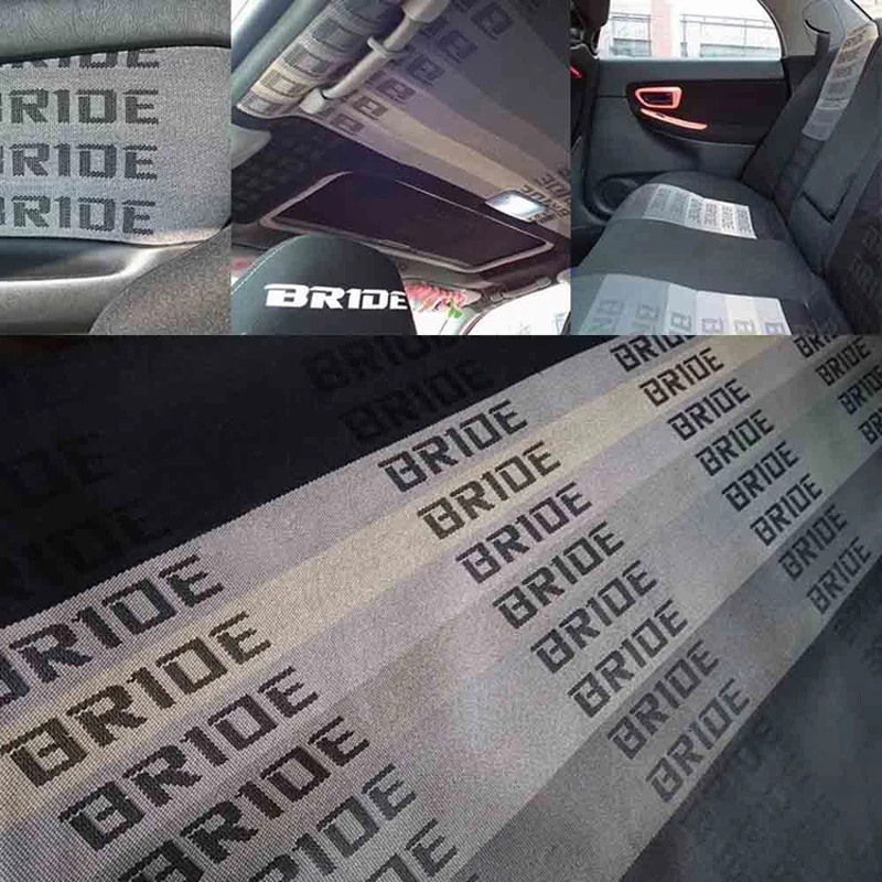 New Material 100CM x160CM JDM BRIDE Racing Car Seats Fabric Bride Fabric (1pcs=1m*1.6m )