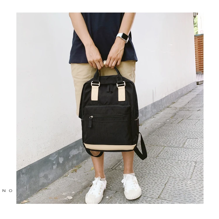 Women Hot Canvas Backpacks Candy Color Waterproof School Bags for Teenagers Girls Laptop Backpacks Patchwork Backpack New