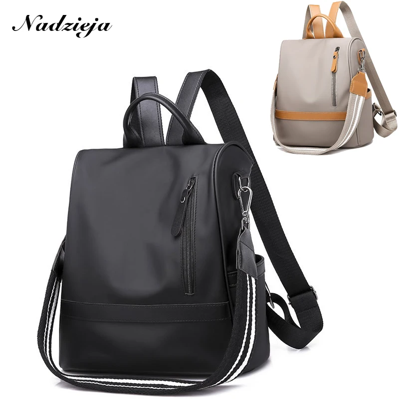 Модный женский рюкзак кошелек нейлоновые сумки с защитой от кражи