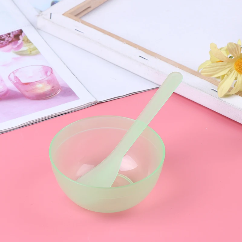 Зеленый 1х маска-палочка+ 1 миска для смешивания маски 2 в 1 DIY миска для смешивания маски для лица ложка-палочка кисть Набор для ухода за лицом женские наборы для лица Инструменты - Цвет: Зеленый