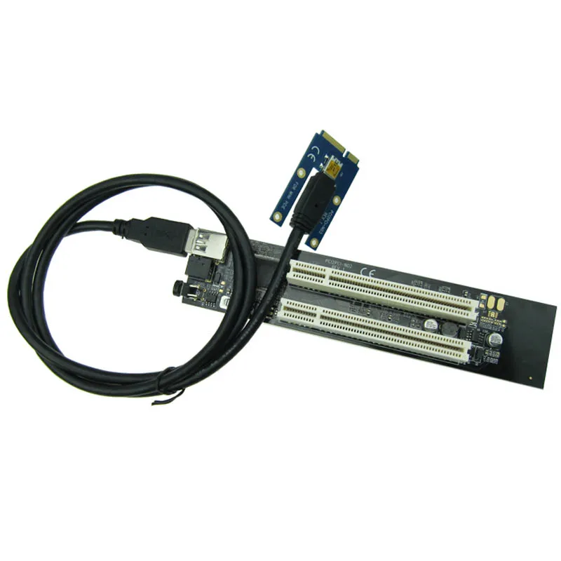 Ноутбук IT-GO Mini PCI-E к двойному адаптеру PCI PCIe X16 слот конвертер карта совместима с x1x4