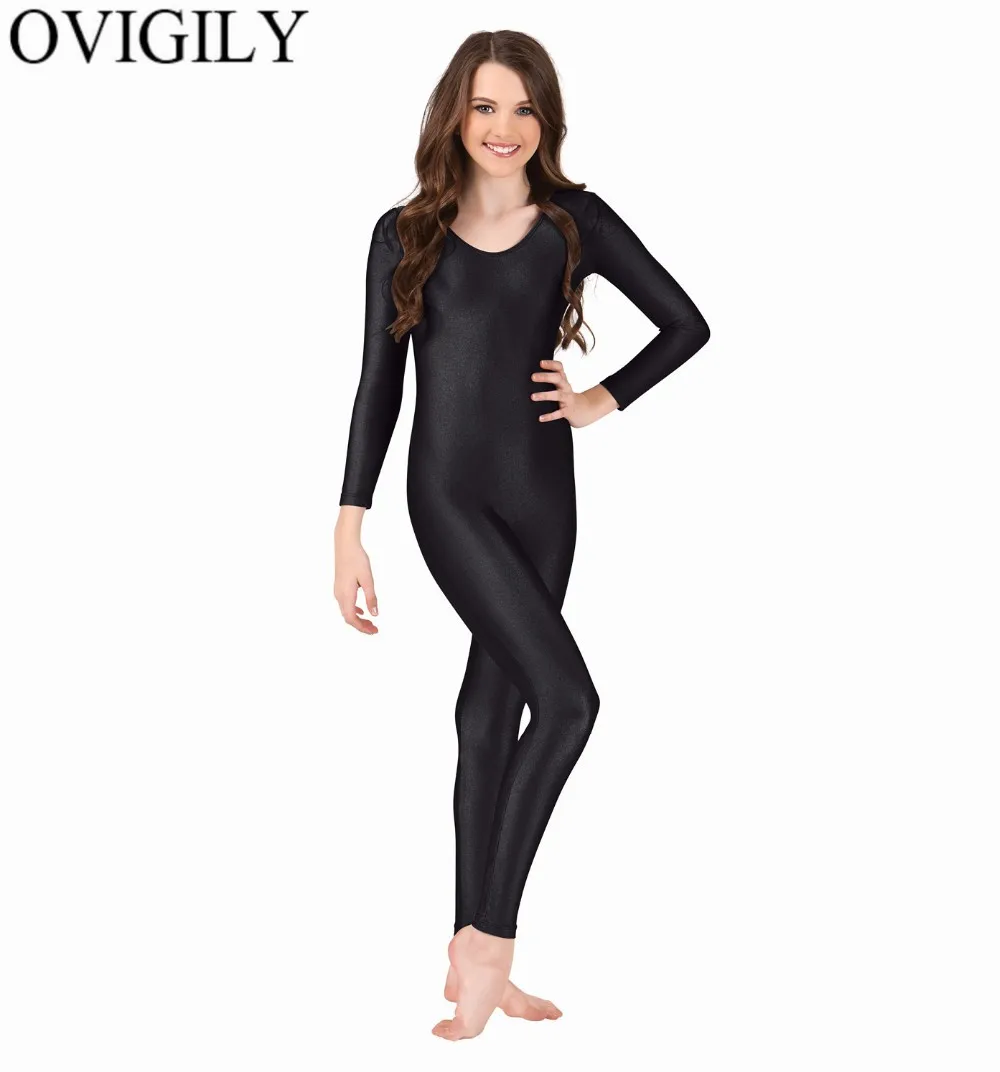 OVIGILY женская одежда с длинным рукавом для взрослых нейлоновая черная унитаза