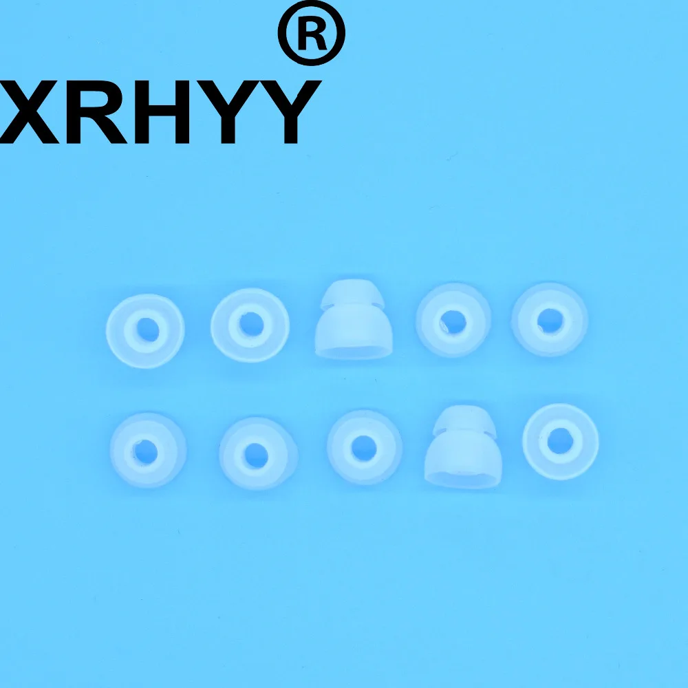 XRHYY 10 шт. двойные фланцевые ушные гели для наушников Skullcandy Razer Powerbeats 3 наушники