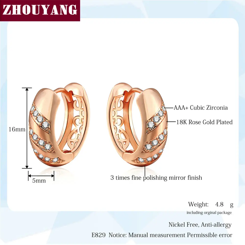 ZHOUYANG 2016 новый классический дизайн розового золотого цвета с кубическим