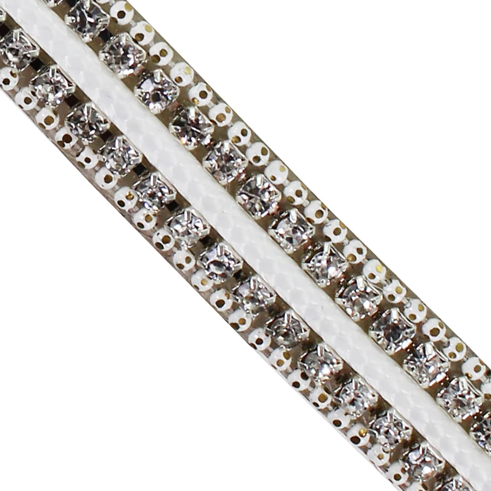 

10yard Beaded Crystal Motif Hot Fix Trimming Chain Iron on Applique Tape Scrapbooking Embellishment Craft Sewing Supplies T2667A