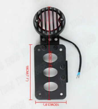 Side Mount Taillight License Plate Bracket For Honda Yamaha Suzuki Kawasaki Sport Bobber Custom Chopper Cruisers |