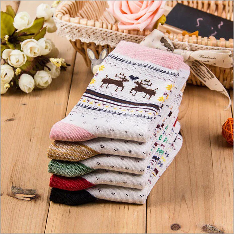 Горячая распродажа! Женские носки короткие Рождественский носок для подарков