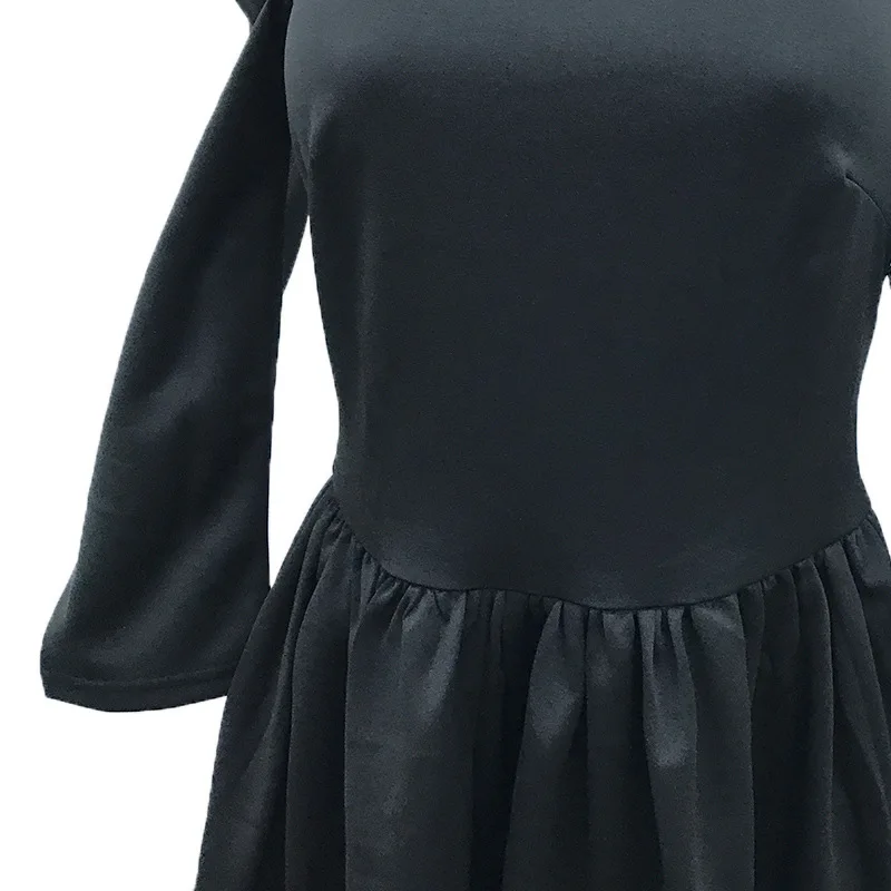 2018 Spring Square Neck Long Sleeve Women's Dress 50s 60s Audrey Hepburn Style Retro Dresses Women Beautiful Princess Party | Женская