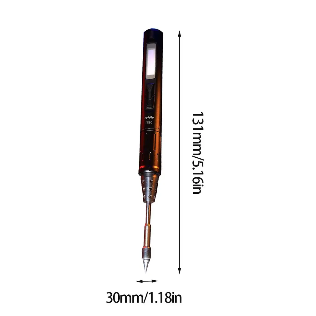 Ts 80 Portable Mini Smart Programable Oled Digital Adjustable Electric Soldering Iron Station Usb Type C | Инструменты